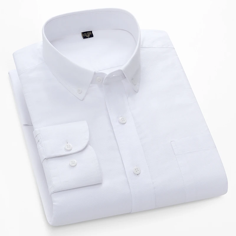قمصان أوكسفورد رجالية بأكمام ط - مراجعة Oxford Cotton Casual Shirt Business وسعره