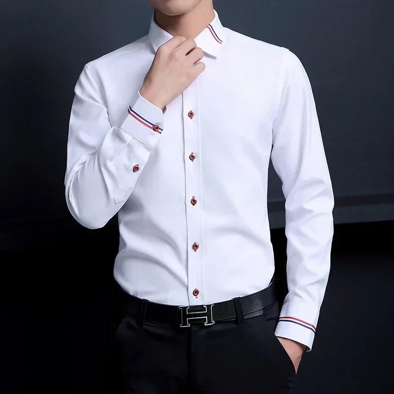 قميص رجالي جديد، تصميم كوري أو - مراجعة Oxford Cotton Casual Shirt Business وسعره