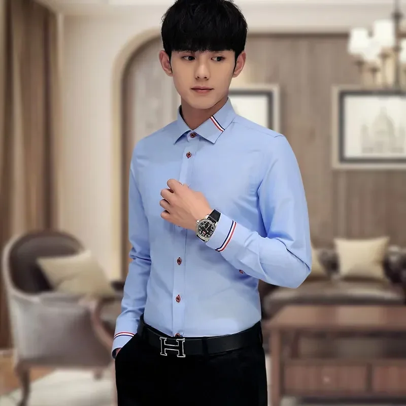 قميص رجالي جديد، تصميم كوري أو - مراجعة Oxford Cotton Casual Shirt Business وسعره