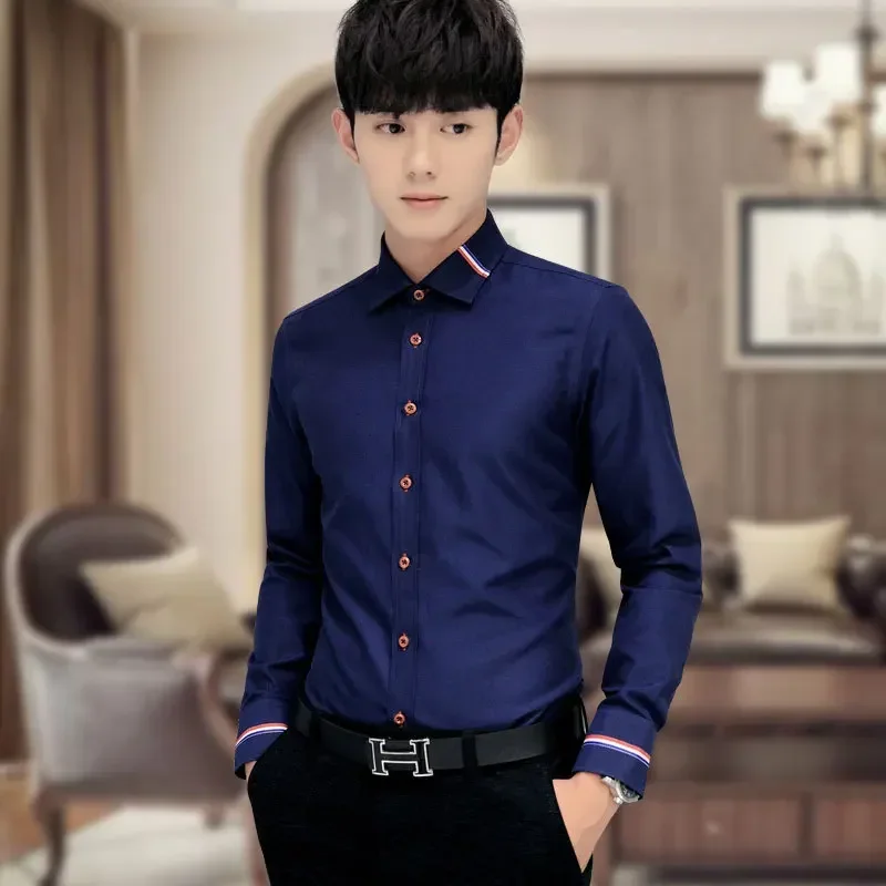 قميص رجالي جديد، تصميم كوري أو - مراجعة Oxford Cotton Casual Shirt Business وسعره