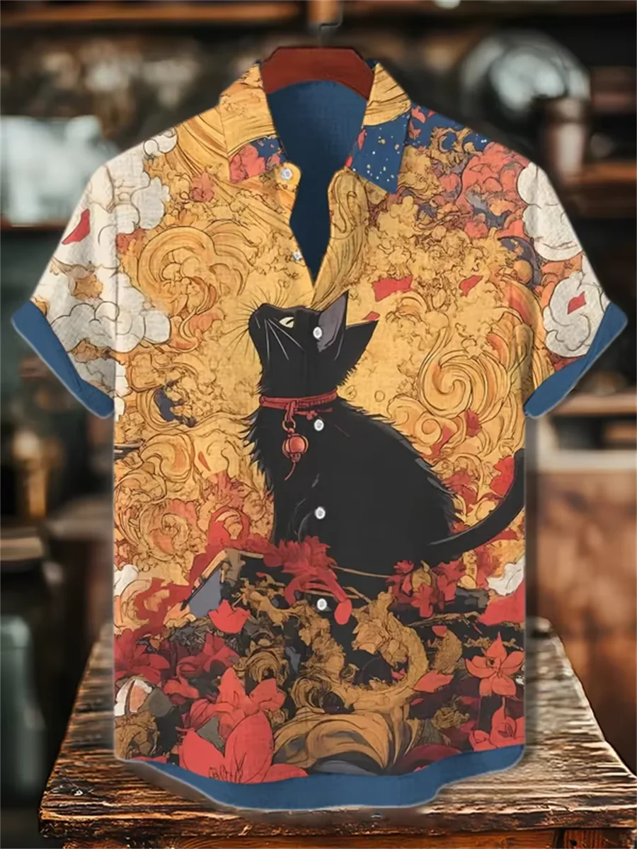 قميص هاواي رجالي بأكمام قصيرة، - مراجعة Vintage Hawaiian Floral Shirt وسعره