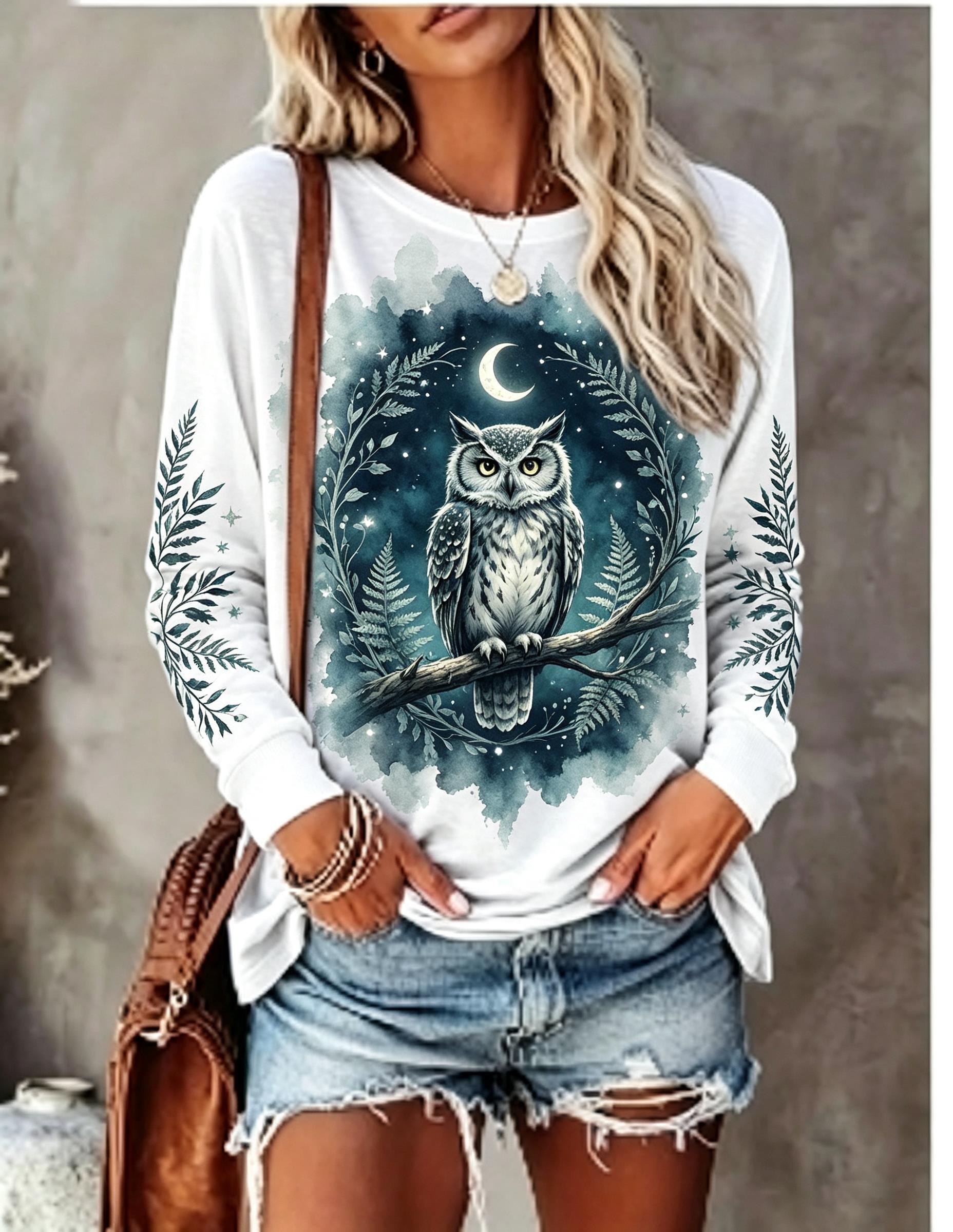تي شيرت نسائي بأكمام طويلة، بت - مراجعة T-Shirts وسعره